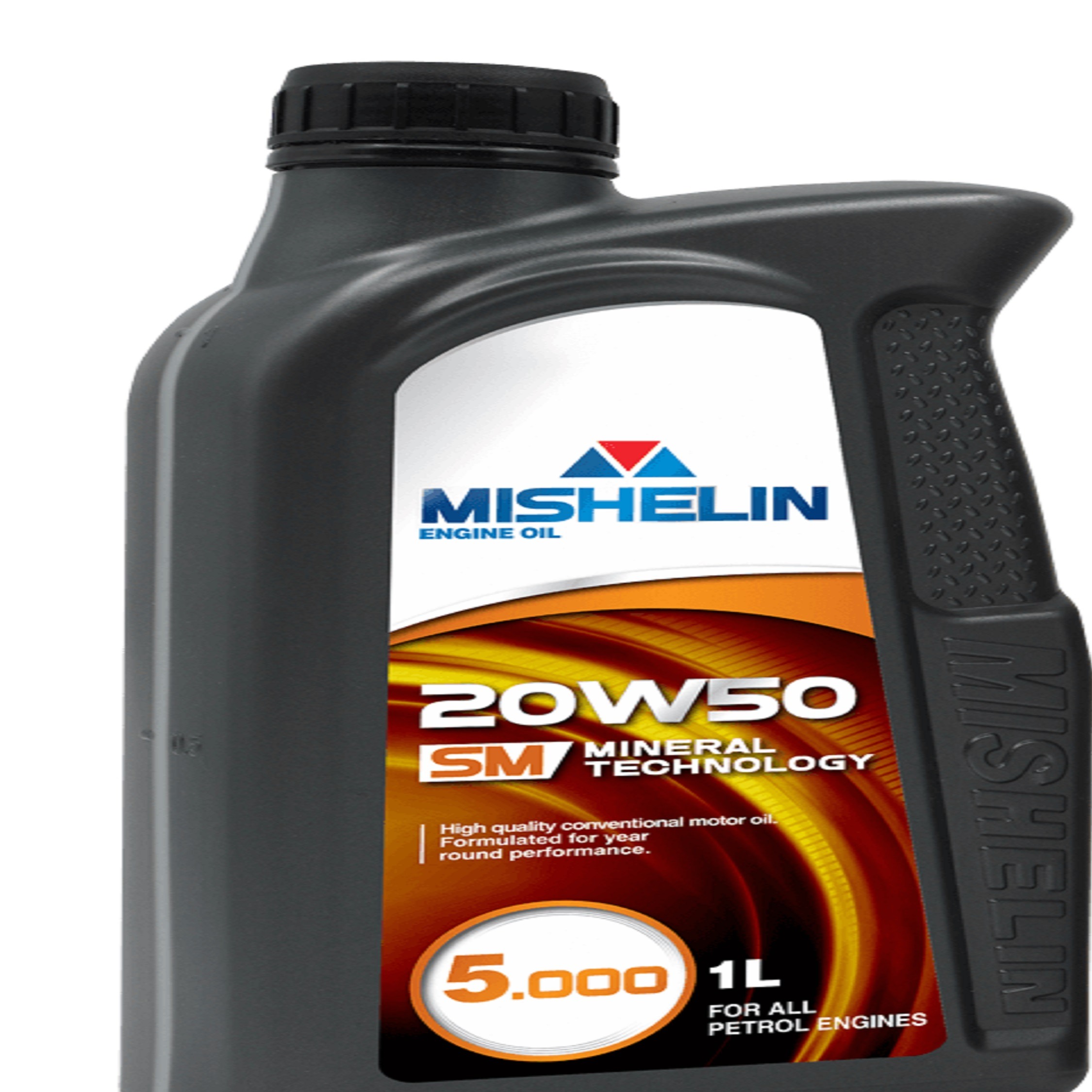 روغن موتور خودروهای بنزینی میشلن اویل مدل 20W50 SM 1L حجم 1 لیتر