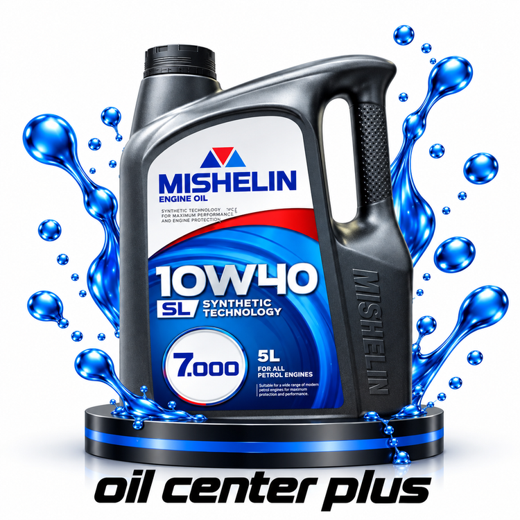 روغن موتور خودروهای بنزینی میشلن اویل مدل 10W40 SL 5L حجم 5 لیتر